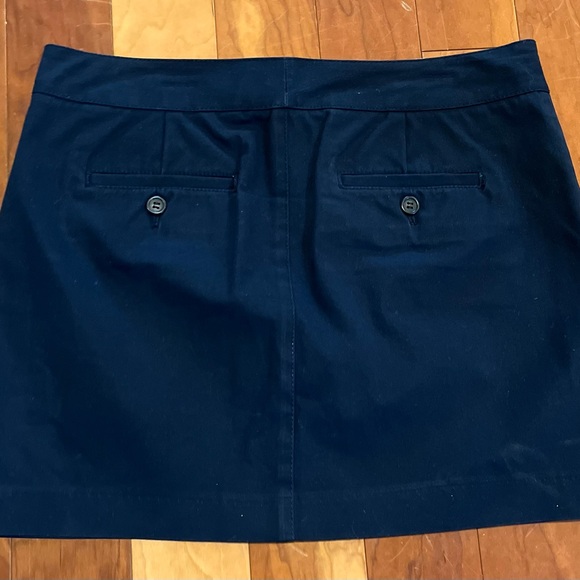 J. Crew Navy Skirt Size 4 Classic Mini Stretch Comfy Preppy Resort Chic Pockets - Picture 4 of 5